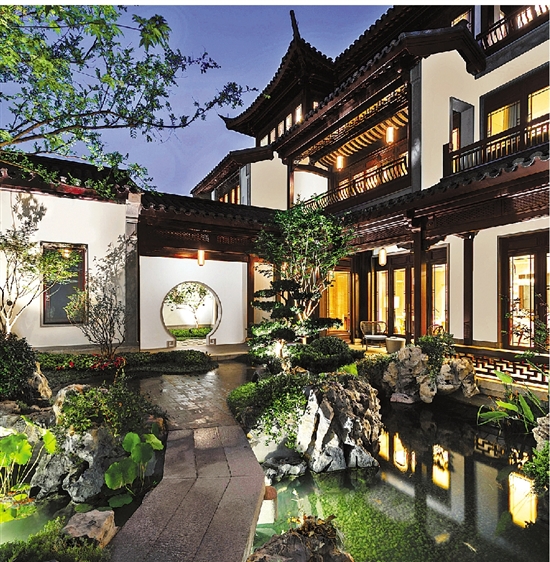 杭州中式合院别墅图片